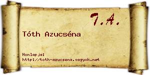 Tóth Azucséna névjegykártya